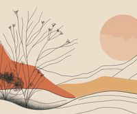 Plakat 60x50cm Pustynna Wydma