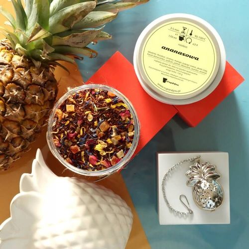 Herbata Rooibos ANANASOWA czerwonokrzew bez kofeiny ananas jaśmin mango na Arena.pl