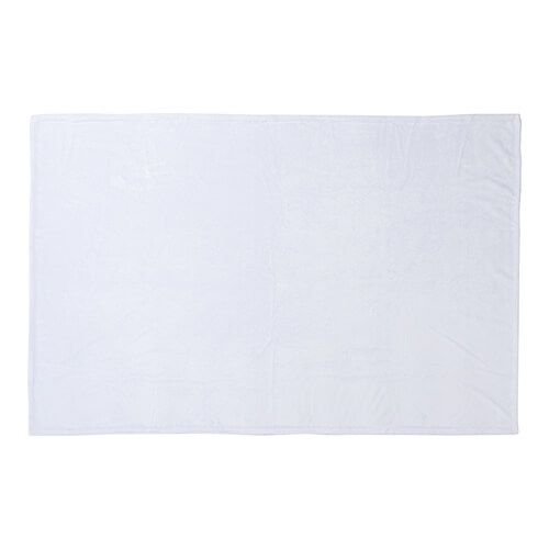 Kocyk Minky 152 x 102 cm do sublimacji - biały zdjęcie 1