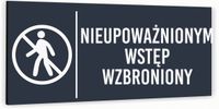 Tabliczka na drzwi DOWOLNY NAPIS Aluminium ATRACYTOWA Dibond NADRUK UV