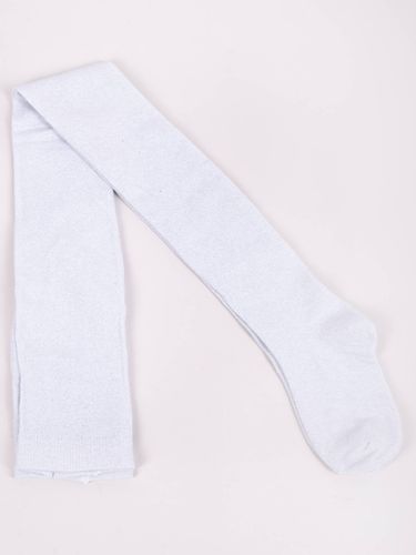 Rajstopy dziewczęce bawełniane z lurexem biało-czarne 116-122 YOCLUB na Arena.pl