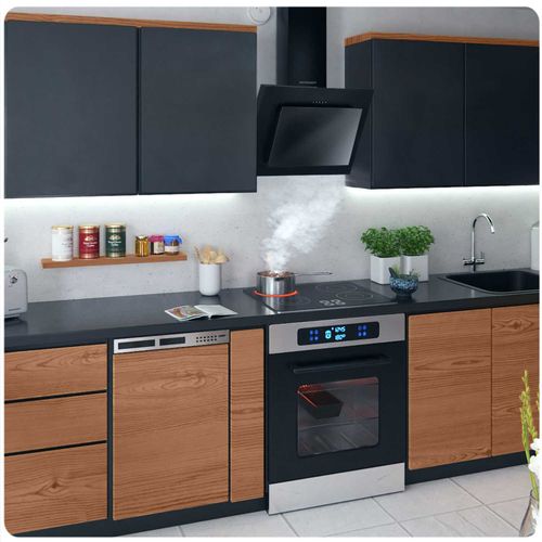 Okap kuchenny kominowy 60 cm Berdsen BT-215 czarny na Arena.pl