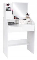 Toaletka Funfit biała 3 szuflady nowoczesna 70x38,5x130 cm