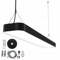 Lampa wisząca Smartled czarna LED 117 cm 50 W