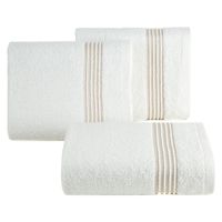 Ręcznik z bordiurą i błyszczącą nicią LILA 50X90 biały