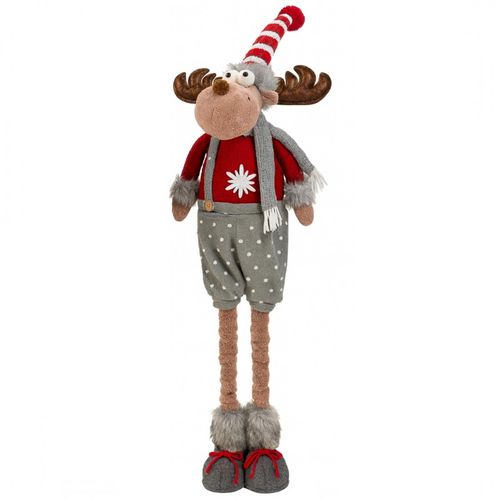 renifer świąteczny na boże narodzenie, wyciągane nogi, z pluszu, na Arena.pl