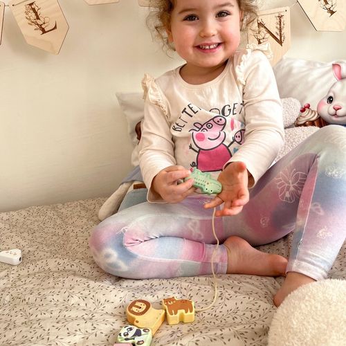 NAWLEKANKA ZOO DREWNIANA PRZEPLATANKA SZNUROWANKA KLOCKI 13 EL WOOPIE GREEN na Arena.pl