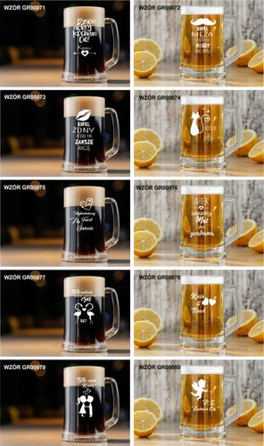 Kufel do Piwa Z WŁASNYM GRAWEREM PREZENT super HIT na Arena.pl
