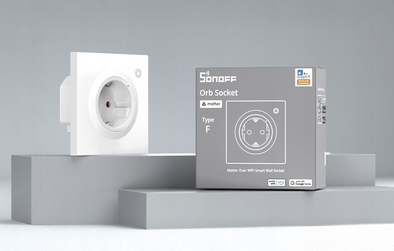 Sonoff WS01TPF-E WiFi Matter Inteligentne Gniazdko Ścienne Typ F Schuko 16A zdjęcie 11