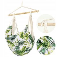 FOTEL OGRODOWY WISZĄCY KRZESŁO BRAZYLIJSKIE HUŚTAWKA HAMAK + 2 PODUSZKI