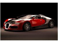 OBRAZ CZERWONE BUGATTI VEYRON