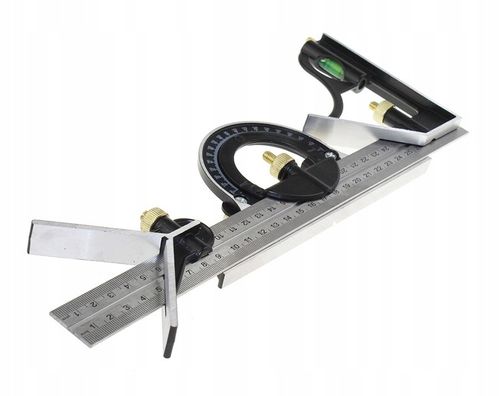 KĄTOWNIK KOMBINOWANY LINIAŁ 300 mm KĄTOMIERZ 0-180 na Arena.pl