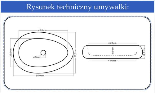 Umywalka Ceramiczna Amanda 54 na Arena.pl
