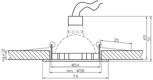 SO-13 CH MR16 chrom opr.kwadrat stała odlew na Arena.pl