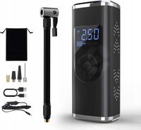 BEZPRZEWODOWA POMPKA ELEKTRYCZNA KOMPRESOR SAMOCHODOWY ROWEROWY 6000 mAh