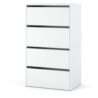 Szafka Na Buty Biała Regał Na Obuwie Do Przedpokoju 60cm Stojak Półka Biały