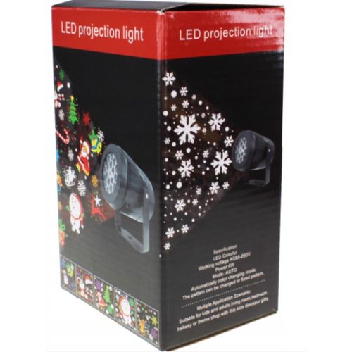 PROJEKTOR LED ŚNIEG ŚWIĄTECZNY LASEROWY REFLEKTOR RZUTNIK ŚNIEG MIKOŁAJ na Arena.pl