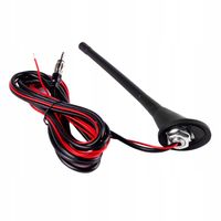 Antena samochodowa dachowa krótka 18cm wzmacniacz ANT04 zewnętrzna radio