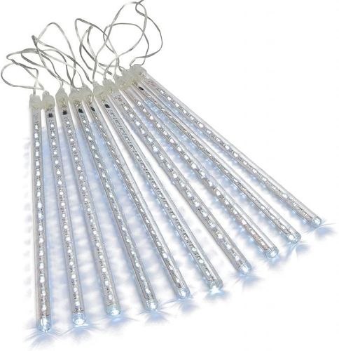 Lampki choinkowe z efektem wodospadu - zimna biel na Arena.pl