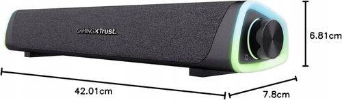 Soundbar Trust GAMING GXT 620 Axon 1.0 RGB PC LAPTOP TV 3,5 mm AUX na Arena.pl