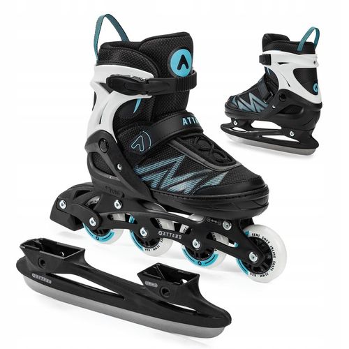 Łyżworolki dziecięce ATTABO 2w1 rolki i łyżwy Kylo L (38-41) Regulowane na Arena.pl