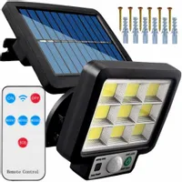 LAMPA SOLARNA ELEWACYJNA OGRODOWA CZUJNIK RUCHU