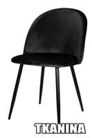 Krzesło tapicerowane GLORIA BLACK VELVET