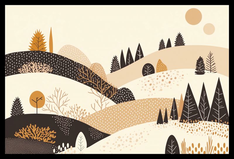 Plakat 45x30cm Jesień w Wzgórzach zdjęcie 2