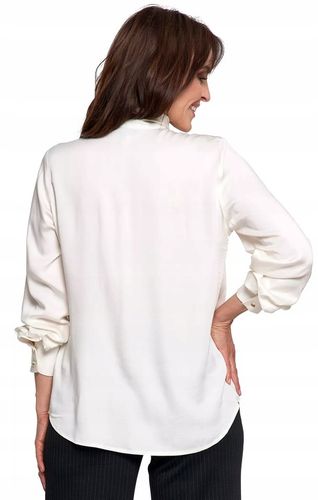 Koszula Damska z Kokardą MORAJ Elegancka Stylowa Bluzka Kobieca - M na Arena.pl