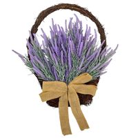 WIANEK NA DRZWI LETNI WIANEK Z LAWENDY DUŻY STROIK DO ZAWIESZENIA 50cm