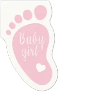 serwetki shape feet light rosa 10 szt.