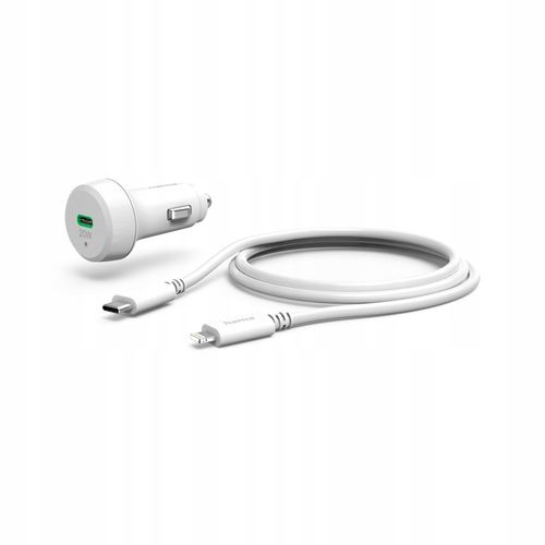 Ładowarka samochodowa HAMA PD/Qualcomm 20W + Kabel Typ-C - Lightning na Arena.pl