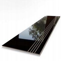 Płytki schodowe z Nacięciami - Czarny Gładki Połysk, Głęboka Czerń PREMIUM