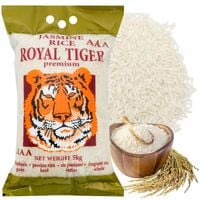 Ryż jaśminowy PREMIUM 5kg ROYAL TIGER pandan Kambodża AROMAT