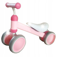 Rowerek biegowy treningowy mini rower dla dzieci różowy ECOTOYS