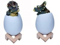 OŚWIETLENIE LAMPKA NOCNA KSZTAŁT DINOZAURA W JAJKU ŚWIECĄCA LED DZIECIĘCA