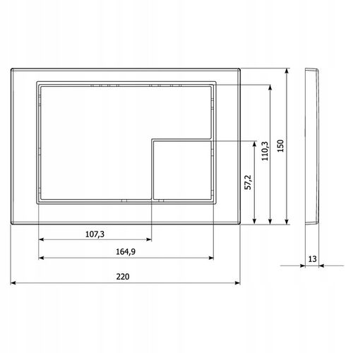 PRZYCISK DO SPŁUCZKI WC Cersanit CHROM POŁYSK M10 Przycisk Spłukujący WC na Arena.pl
