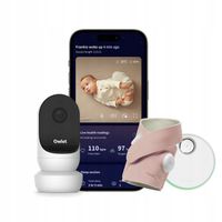 Owlet Dream Sock&Cam 2 Elektroniczna niania Pulsoksymetr różowy zestaw