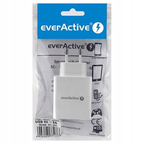 Ładowarka sieciowa everActive SC-400 4xUSB 5A na Arena.pl