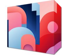 Obraz 20x20cm Miasto Kolorów