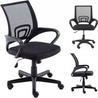 KRZESŁO OBROTOWE DO BIURKA NAUKI DLA DZIECKA DZIECIĘCE BIUROWE FOTEL SIATKA