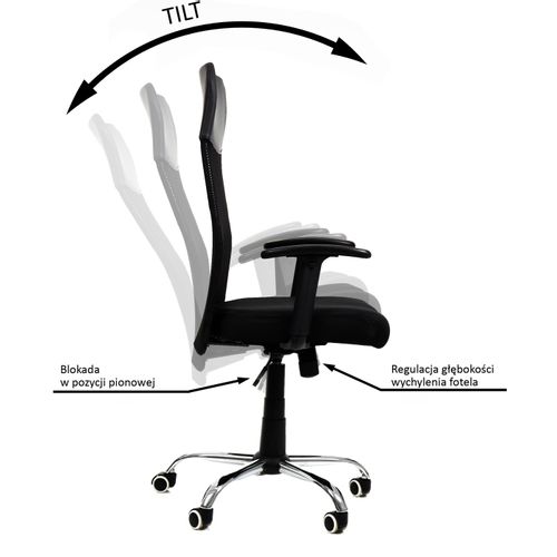 Fotel biurowy 2501 czarny na Arena.pl