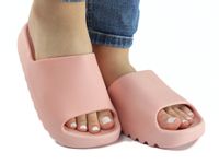 Gumowe różowe klapki damskie basenówki 39