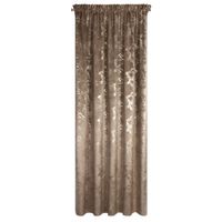 Zasłona gotowa RAJA 140x270 brązowa połysk welwet taśma