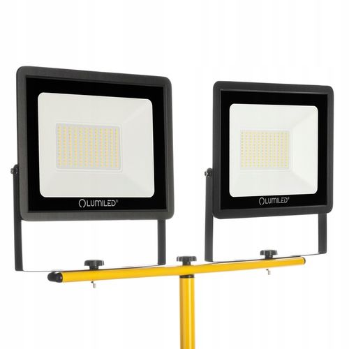 Naświetlacz Halogen LED Lampa 2x 100W + Statyw + Przewód Zasilający na Arena.pl