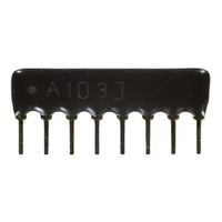 Drabinka rezystorowa 7x 10K A8P-10K A103J matryca równoległa 1/8W 5% SIP-8