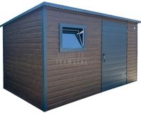 Schowek - domek ogrodowy 3x2m - drzwi - okno - drewnopodobny dach TS1130