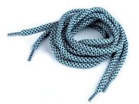 Sznurówki do butów, bluz,130 cm, biało-zielony