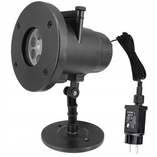 PROJEKTOR LED ŚNIEG ŚWIĄTECZNY 48 WZORÓW LASEROWY REFLEKTOR NA DOM RZUTNIK na Arena.pl