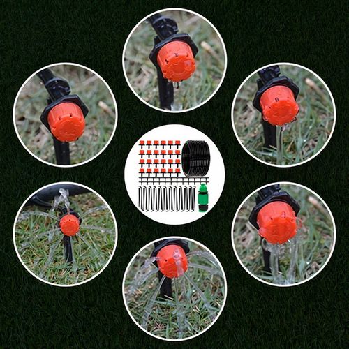 ZESTAW DO NAWADNIANIA KROPELKOWEGO SYSTEM DO KWIATKÓW ROŚLIN 25m + 24dysze na Arena.pl